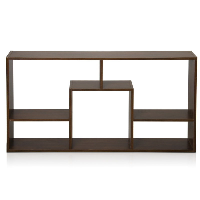 慧乐家魔方五格挂墙柜 时尚收纳架 横竖两用展示柜 深浅双色11073