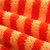 图强 2条装彩条擦手巾 挂式 吸水珊瑚绒厨房洗手间擦手毛巾韩国可爱卡通(橙色)第3张高清大图