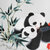 千莹湘绣  重工绣『国宝熊猫』单面绣卷轴 外事礼品 工艺礼品 装饰画第5张高清大图