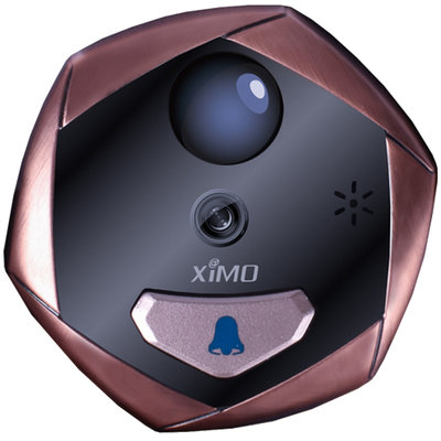 西默(ximo) XMSH-E1 视无线门铃 家用对讲wifi 红外感应  报警 监控摄像头 香槟色
