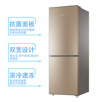 海尔（Haier）166升两门冰箱家用 小型双门电冰箱 冷藏速冻静音节能 BCD-166TMPP