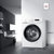 美的8kg全自动洗衣机家用滚筒变频洗衣机静音一级节能 MG80V11D(白色 8公斤)第2张高清大图