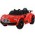 儿童电动车四轮汽车带遥控童车小孩男女宝宝玩具车可坐人摇摆车(红色)第2张高清大图