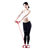 宏太仰卧起坐健身器材家用运动脚蹬拉力器女辅助瘦腰瘦肚子拉力带（双管）(红色)第3张高清大图