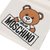 Moschino/莫斯奇诺 女士乳白色泰迪熊图案针织羊毛围巾M1857-30572-002均码白 羊毛第4张高清大图