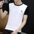 夏季新款男士短袖t恤 中国风修身纯棉学生潮流半袖青年上衣男生(黑色 M)第2张高清大图