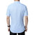 夏季男式短袖衬衫男士衬衫韩版修身青年纯色衬衣(天蓝色 XXXL)第4张高清大图