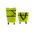 奕辰 折叠可背式购物车购物袋 带轮自由变换购物袋(绿色)第4张高清大图