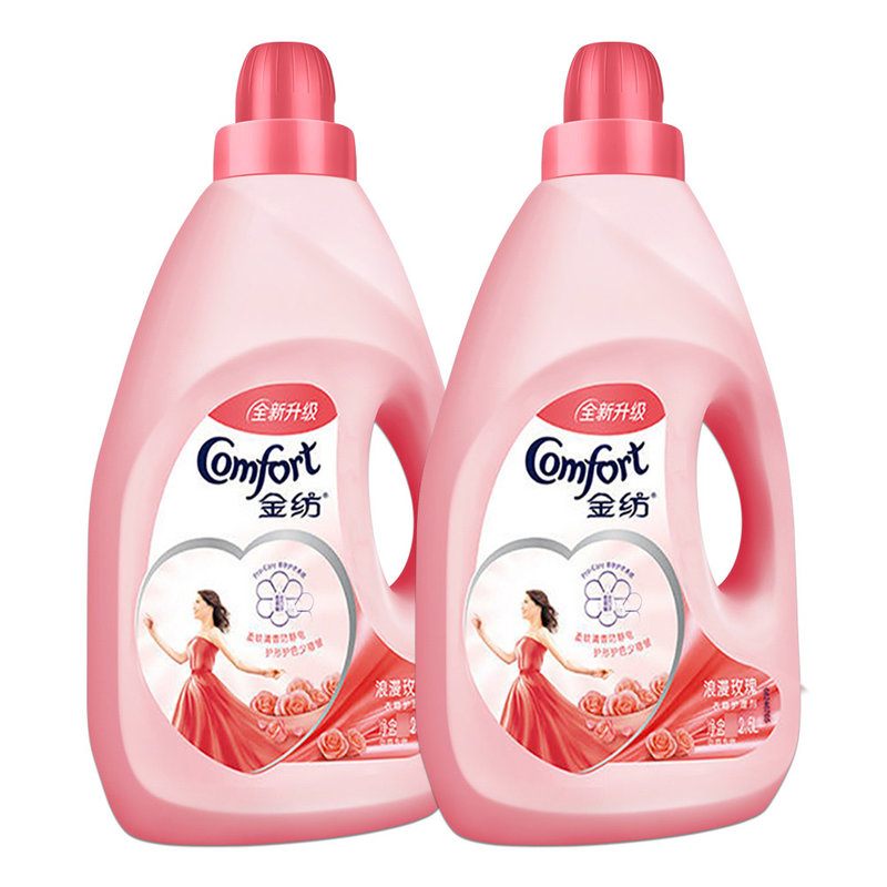 金纺多效衣物柔顺剂浪漫玫瑰25l2柔软舒适去除静电持久留香