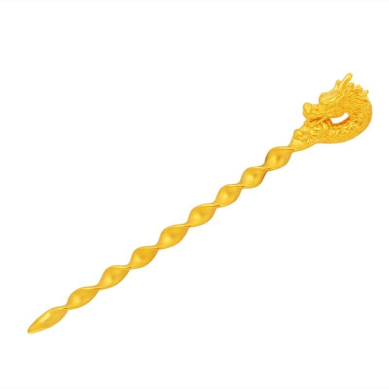多边金都黄金龙簪金重约869g