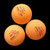 双鱼展翅三星乒乓球  橙色 ABS新材料有缝球 比赛用球 6个装V40+ 国美超市甄选第3张高清大图