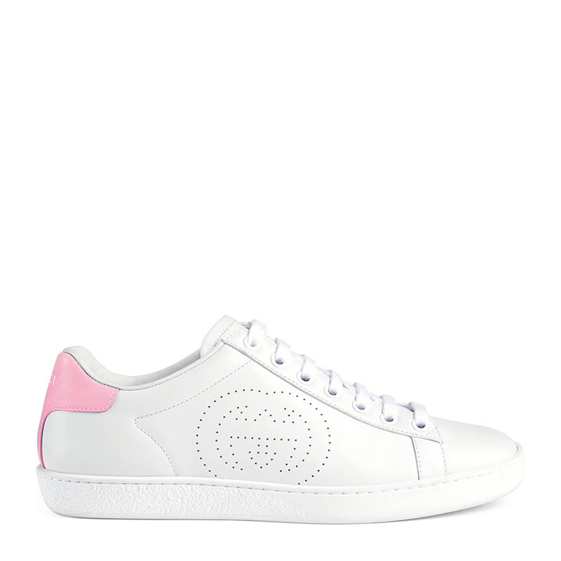 gucci女士白色皮质运动鞋598527ayo709076355白时尚百搭