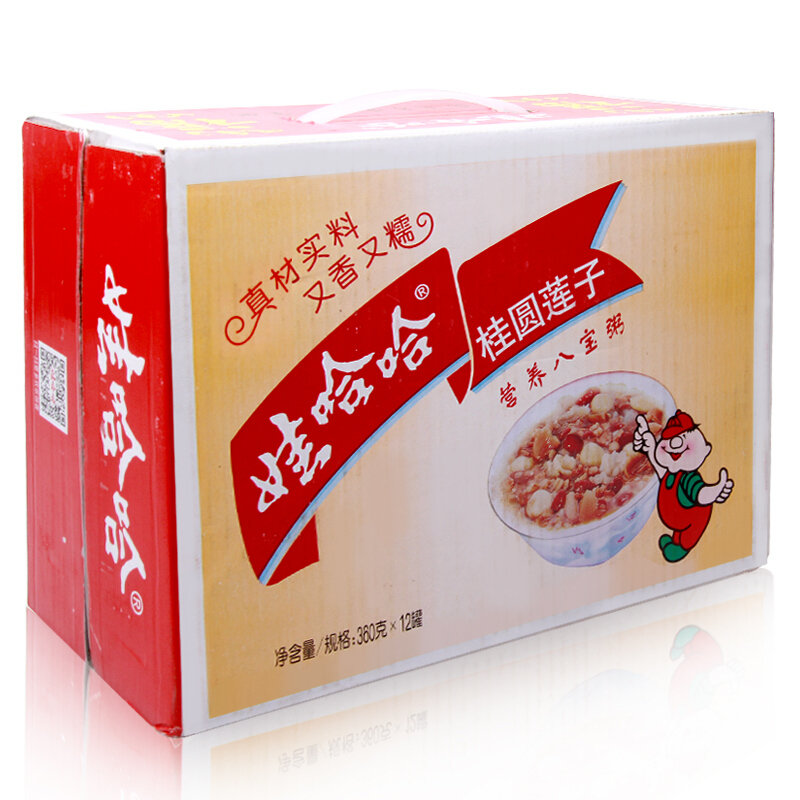 娃哈哈桂圆莲子八宝粥礼盒360g12国美超市甄选