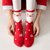 蔓楚女士假两件叠穿红色圣诞袜4双装均码其他 两件叠卡通圣诞袜第2张高清大图