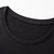 JLS【100%纯棉】2021年夏季新品圆领时尚设计时尚男式T恤M码黑 纯棉舒适第9张高清大图
