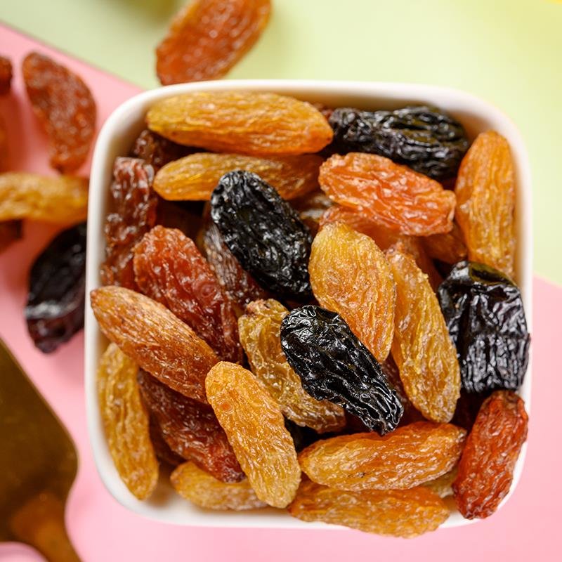 新疆葡萄干500g罐黑加仑红提子三色干特产散装即食大颗粒商用默认颜色