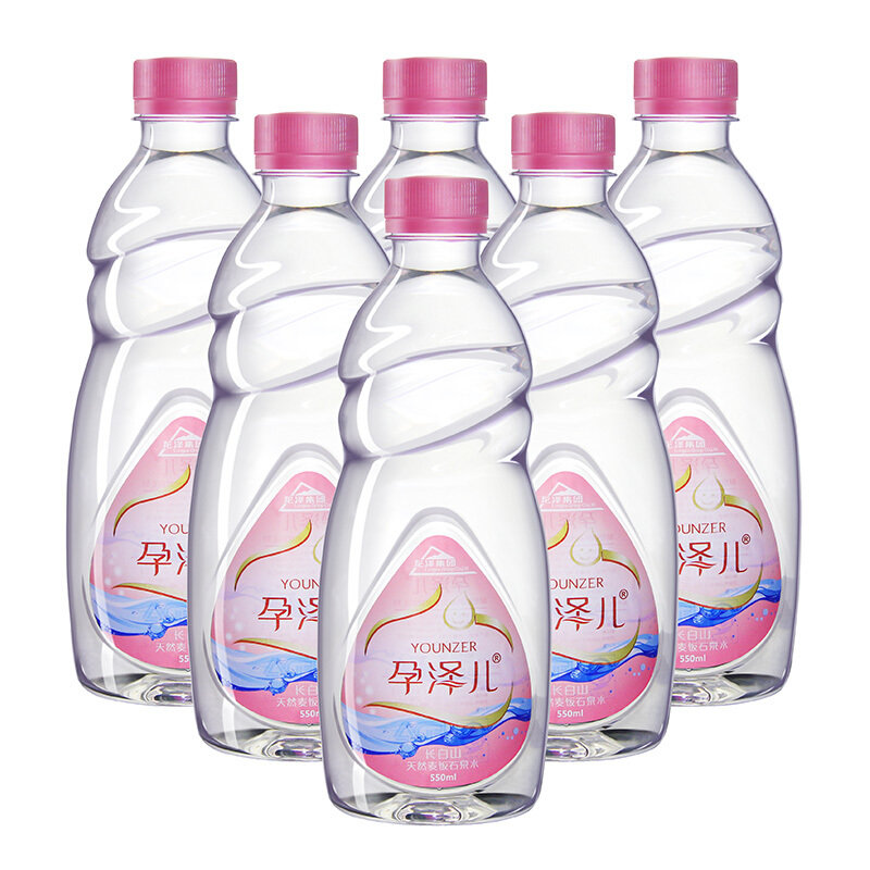 孕泽儿长白山麦饭石天然矿泉水550ml12瓶箱母婴水