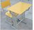云艳三柱钢木课桌椅YY-0023学生桌 黄色第2张高清大图