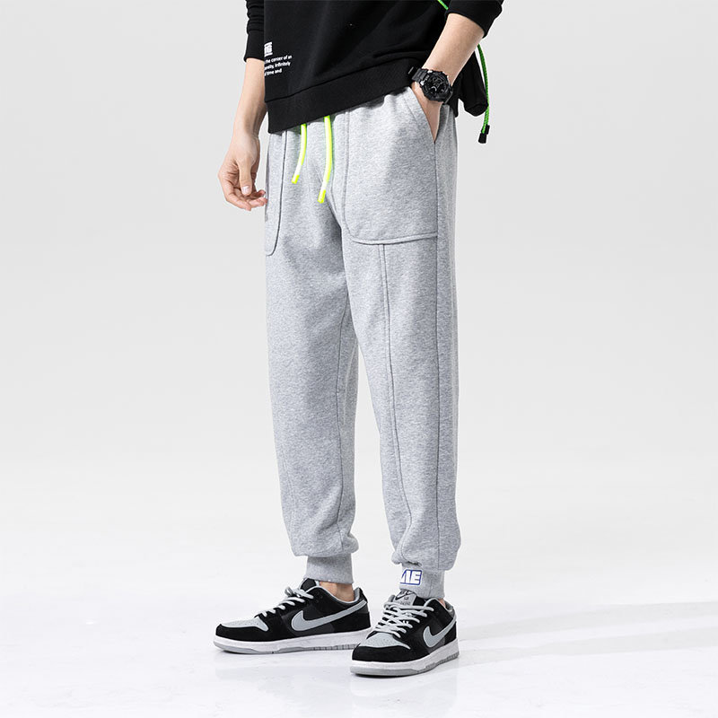 束脚裤男士春秋季宽松束腿韩版潮流春装裤子休闲男生运动卫裤长裤md8