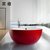 果敢卫浴亚克力浴缸独立式无缝一体压克力1.3米1.5米031浴盆浴池(红+白独立缸1.5米)第3张高清大图