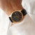 天梭/Tissot手表力洛克系列 钢带皮带机械男士表T41.1.483.33(金壳黑面黑皮带)第4张高清大图