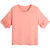 七格格2017夏装新款甜美纯色木耳边袖子装饰宽松短袖T恤女N658(裸粉 XL)第5张高清大图