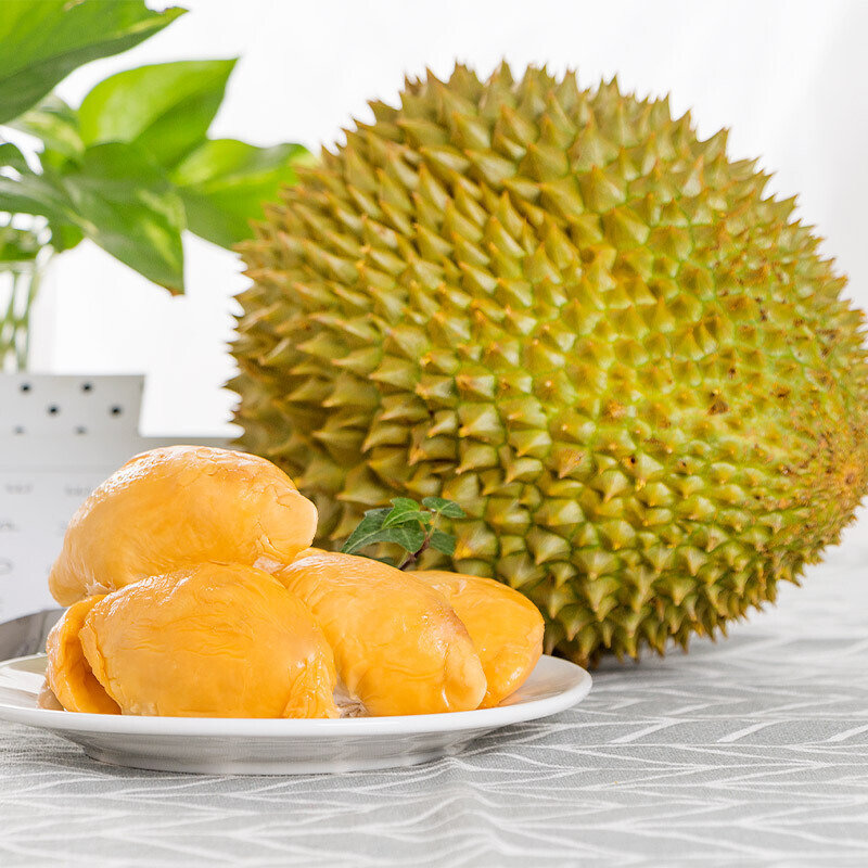 誉福园泰国榴莲托曼尼榴莲45斤2个装肉薄核大介意勿拍果肉金黄丝滑