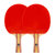 红双喜二星级横拍对拍乒乓球拍套装附拍包+乒乓球T2002 国美超市甄选第3张高清大图