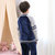 冬款加厚法兰绒儿童睡衣家居服男女童睡衣中大童保暖套装(155cm身高150-155 蓝色)第2张高清大图