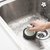 日本AKAW爱家屋浴室瓷砖浴缸带手柄海绵擦厨房多功能清洁刷灶台刷(白色)第5张高清大图