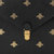 Gucci古驰男士金色蜜蜂和星星印花黑色皮革包黑色 时尚百搭第6张高清大图