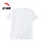 安踏短袖T恤女装2022女士跑步T恤健身服上衣 A09501L白色系 休闲运动T恤第2张高清大图