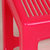 塑料凳子方条纹透气面凳子防滑塑料凳子方凳板凳大号成人凳子 两个起售(红色)第4张高清大图