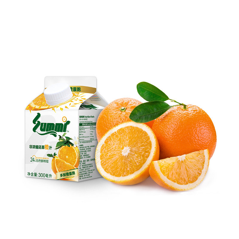 森美nfc鲜榨果汁 零添加新鲜果汁饮料健康组合装300ml*4 1.75*1瓶