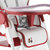 神马多功能儿童餐椅轻便折叠便携可调节宝宝吃饭桌椅婴儿餐椅C-R(红色)第5张高清大图