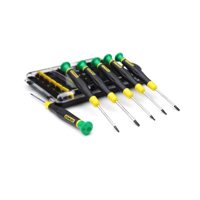 史丹利 6件花形微型螺丝批组套梅花螺丝刀套装t4t5t6t7t8t10磁性