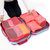 红凡 旅行收纳袋六件套 行李箱整理包旅游便携 衣物旅行衣服收纳袋套装(蓝色)第2张高清大图