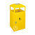 南方新款锥形户外垃圾桶公园果皮桶金属垃圾筒带烟灰缸GPX-61(黄色中号)第5张高清大图