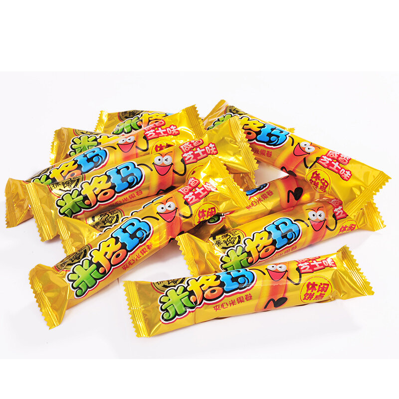 徐福记夹心米果卷饼干咸香芝士味178g休闲零食下午茶点心