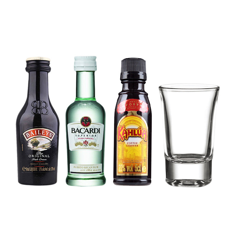 B52轰炸机鸡尾酒 酒版 甘露咖啡力娇酒+百利甜