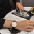 安普里奥.阿玛尼手表 皮质表带经典时尚休闲石英AR2502 国美超市甄选第4张高清大图