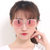 GOLDHUGO韩国超大全框太阳镜潮女猫眼墨镜炫彩反光偏光眼镜新款(黑框水银片)第5张高清大图