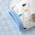 班杰威尔 婴儿春夏套装0-3个月1初生宝宝夹棉和尚服纯棉夏季衣服新生儿衣服(59（0-6个月） 加厚鹿鹿兔蓝)第5张高清大图