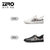 Zero零度板鞋男 2021新款真皮男士休闲时尚小白鞋潮流韩版鞋子(黑色 38)第4张高清大图