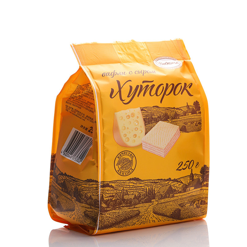 预售15天内发货俄罗斯进口零食阿孔特威化饼干500g威化饼单独立小包装