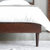 一米色彩 一家 设计师床 北欧现代简约实木床1.5m白蜡木1.8米主卧日式双人床(海棠色 1.8米床+2床头柜+床垫)第3张高清大图