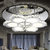 汉斯威诺现代LED水晶灯 圆形客厅简约吊顶餐厅灯卧室创意大厅灯HS601023第5张高清大图