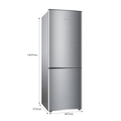 容声（Ronshen）BCD-172D11D 172升 双门两门冰箱 直冷 保鲜速冻 自感应温度补偿 节能静音 家用冰箱(灰色)