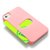 亿色 (ESR) 手机保护套保护壳外壳外套苹果iPhone4/4S磨砂（粉色）（带卡槽/赠贴膜）第5张高清大图