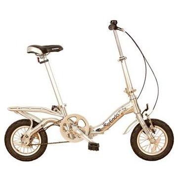 恩达(enda)自行车 翔云12b型12吋铝合金折叠自行车(拉丝银)